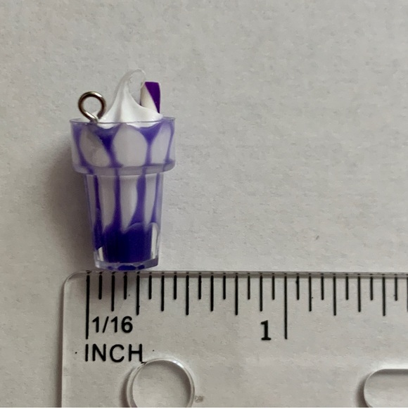 Purple Milkshake Charm Pendant - Picture 5 of 6